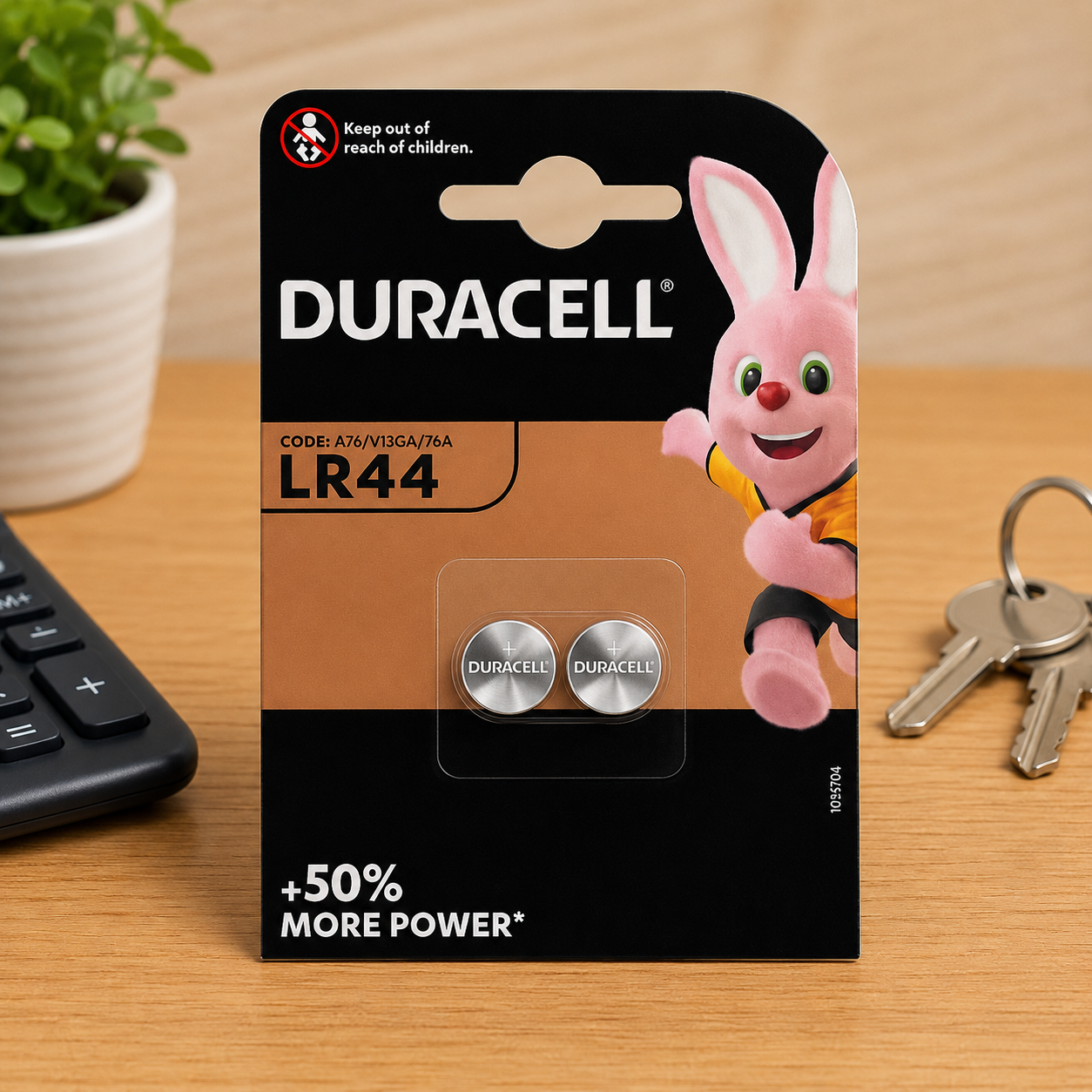Batteria a Bottone / Pila 1,5V 150mAh (LR44) Alcalina DURACELL - conf. 2 pz