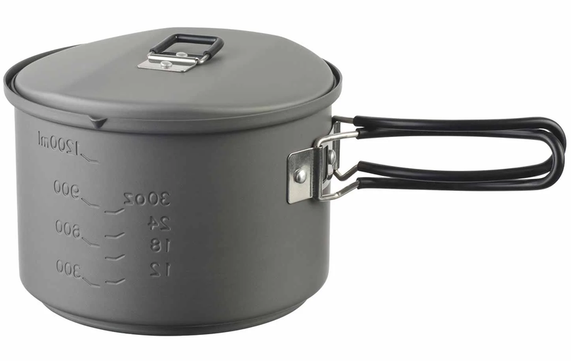 ESBIT Cookset Con Fornello ad Alcool 1,5 L Hard Anodized Aluminum