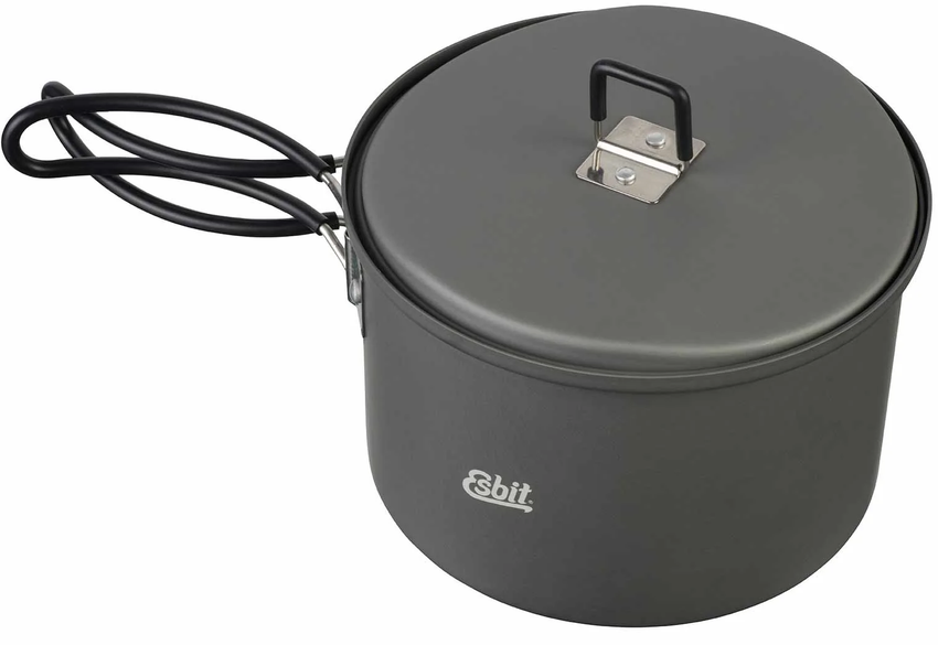 ESBIT Cookset Con Fornello ad Alcool 1,5 L Hard Anodized Aluminum