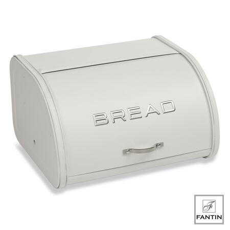 Fantin - Contenitore Porta Pane Bianco in Latta "Bread" 30x26xH17 cm