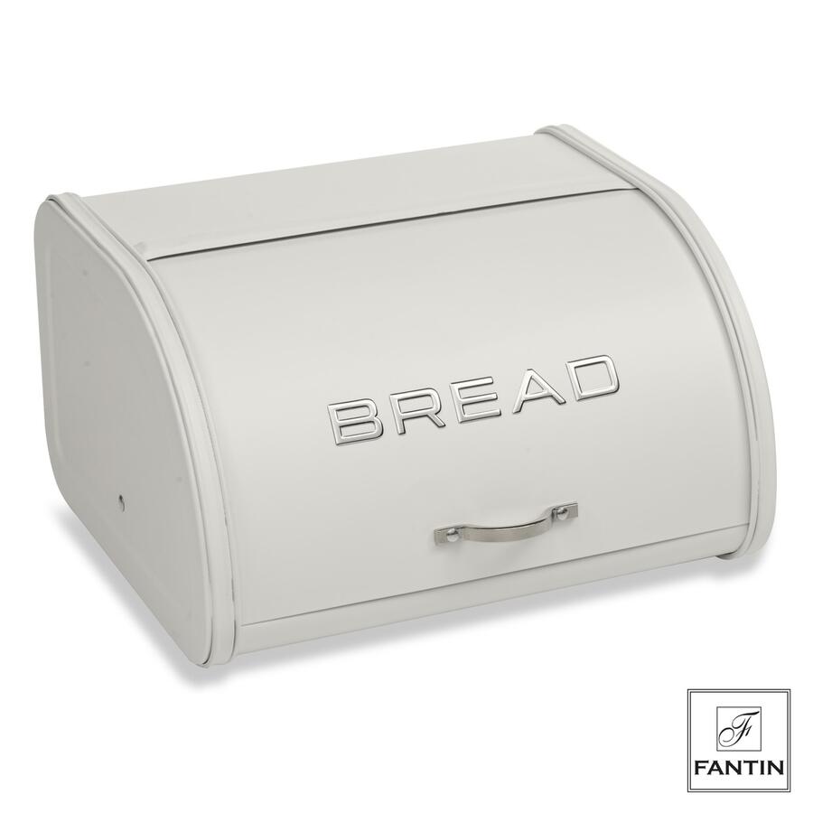 Fantin - Contenitore Porta Pane Bianco in Latta "Bread" 30x26xH17 cm