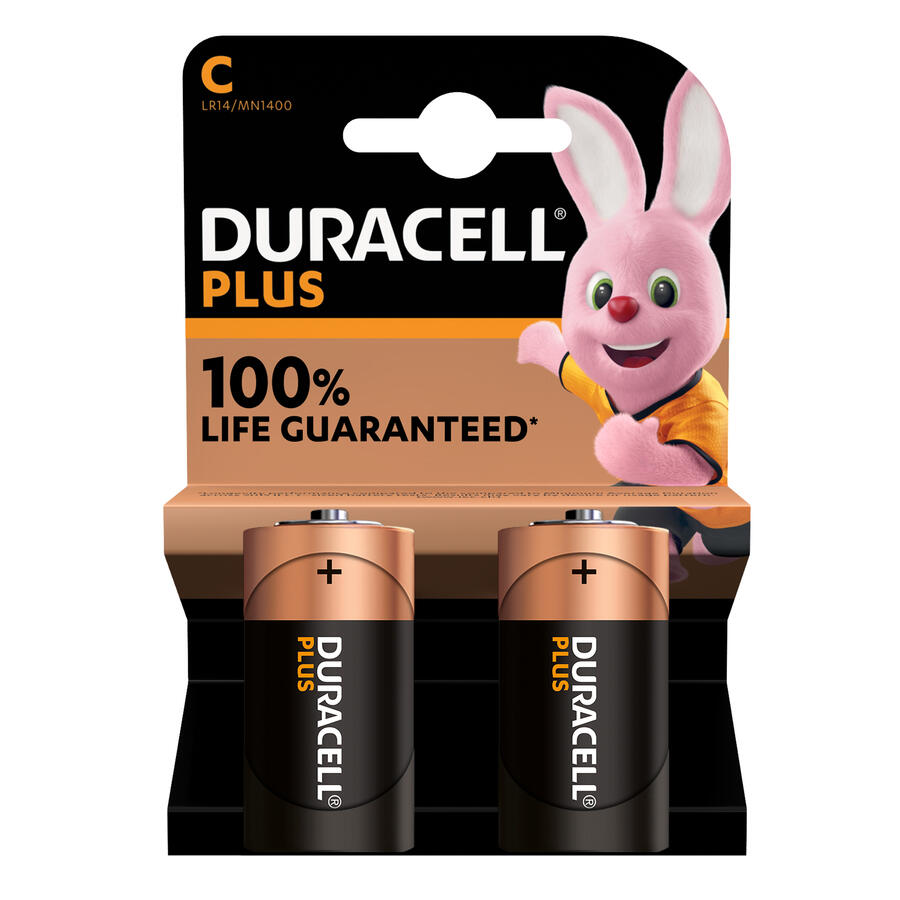 Batteria / Pila PLUS (MN1400) C Mezza Torcia DURACELL - conf. 2 pz