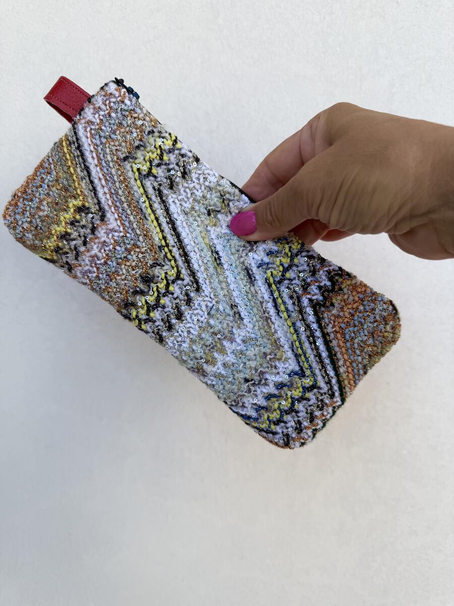Pochette tessuto lavorato
