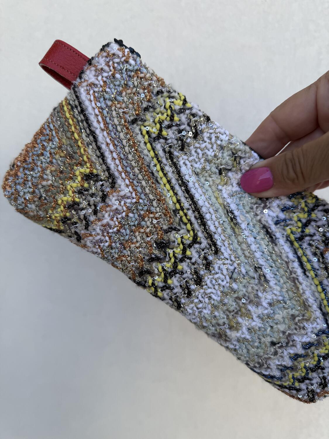 Pochette tessuto lavorato