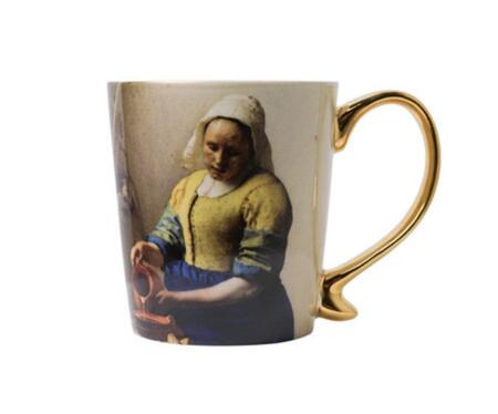 Heinen Delfts Blauw - Tazza in ceramica da 300 ml: The Milkmaid 