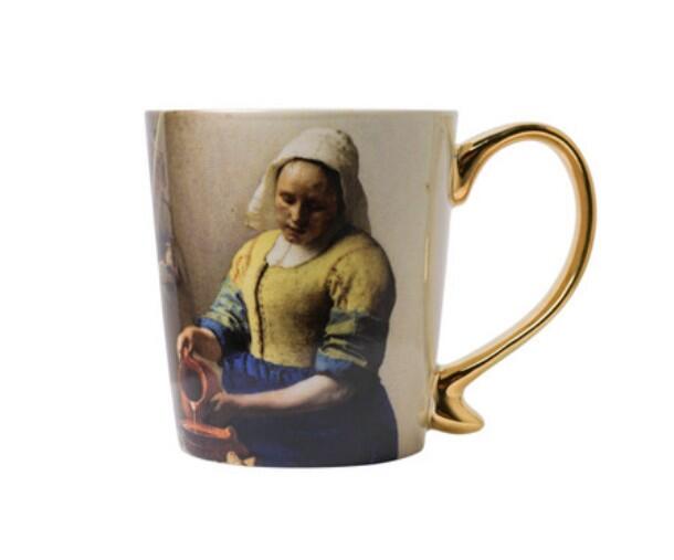 Heinen Delfts Blauw - Tazza in ceramica da 300 ml: The Milkmaid 