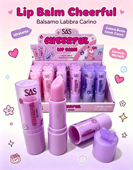 Sas Lip Balm Cherful [Conf. da 24 pezzi]