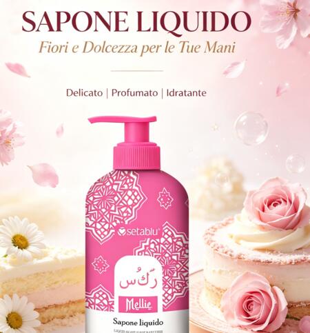 Seta Blu Sapone Liquido da 500 ml Mellie