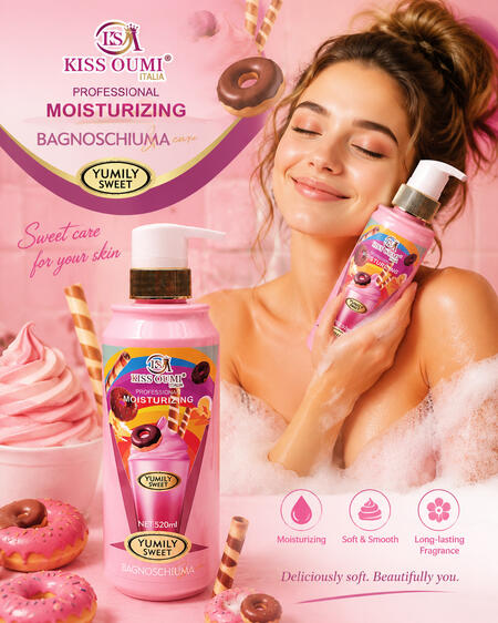 Kiss Oumi Bagnoschiuma da 520 Ml Yumily Sweet [Conf. da 12 pezzi]
