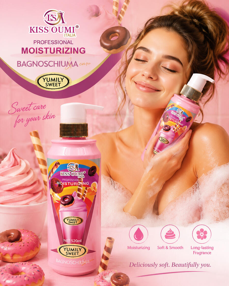 Kiss Oumi Bagnoschiuma da 520 Ml Yumily Sweet [Conf. da 12 pezzi]