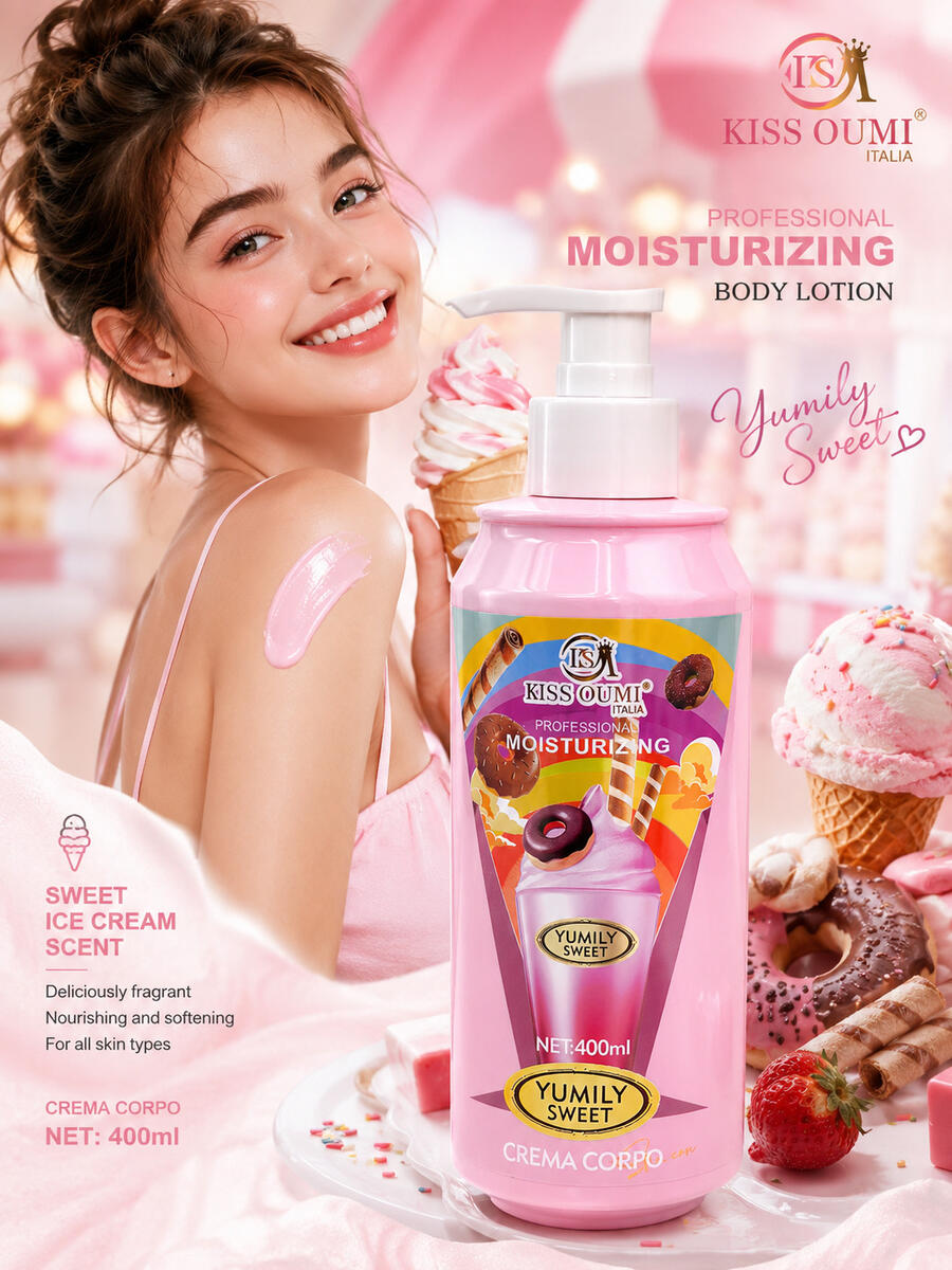 Kiss Oumi Crema Corpo da 400 Ml Yumily Sweet [Conf. da 12 pezzi]