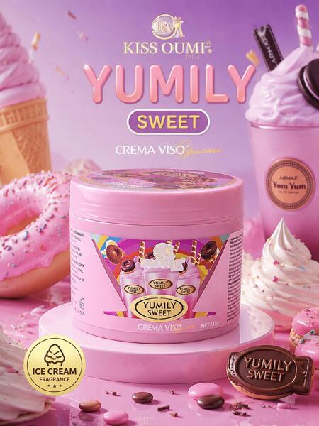 Kiss Oumi Crema Viso Da 115gr Yumily Sweet [Conf. da 12 pezzi]