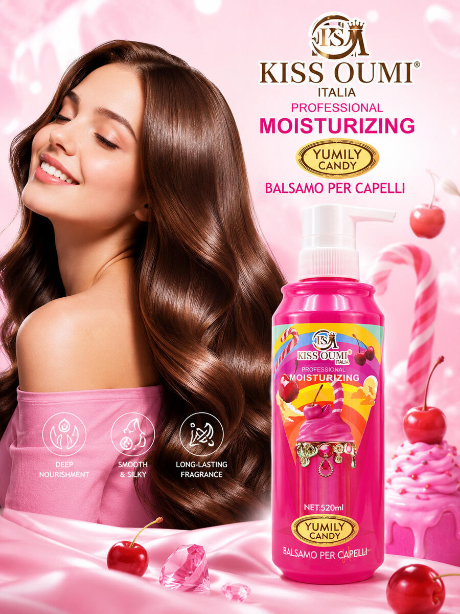 Kiss Oumi Shampoo da 520 Ml Yumily Candy [Conf. da 12 pezzi ]