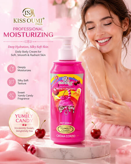 Kiss Oumi Crema Corpo da 400 Ml Yumily Candy [Conf. da 12 pezzi ]