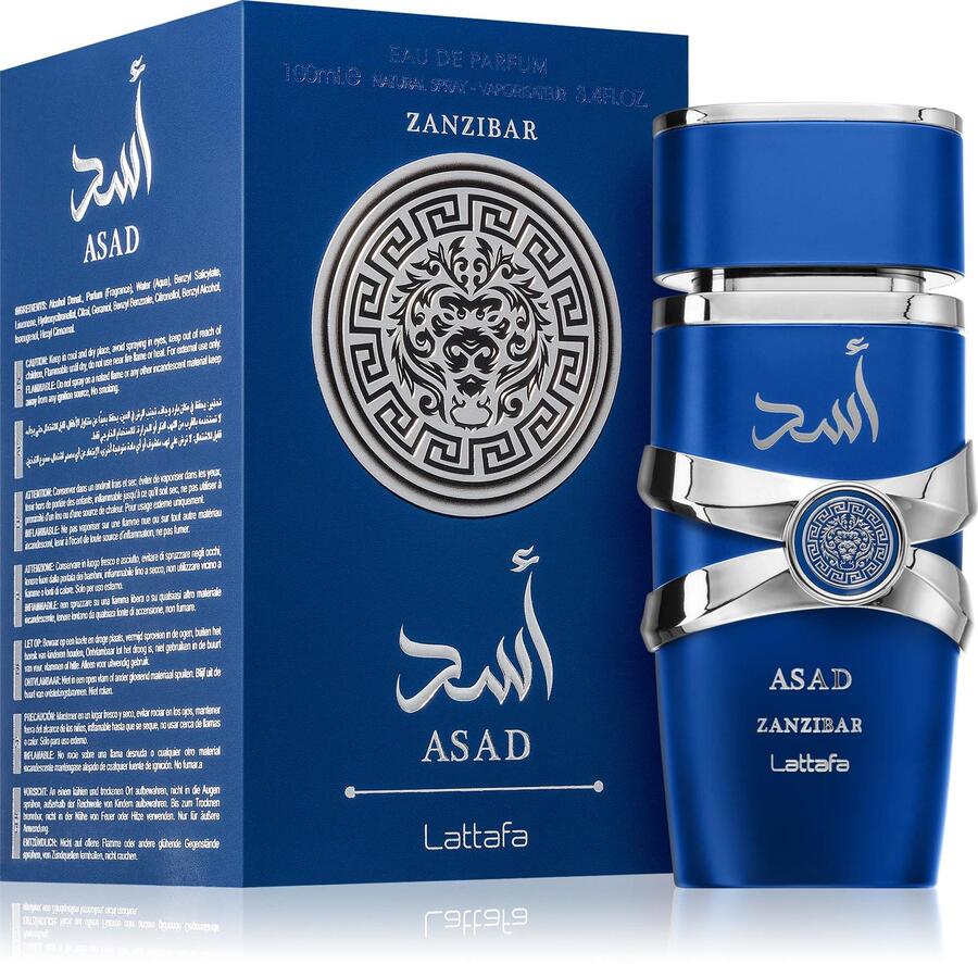 Asad Lattafa Zanzibar (Dupe) Edp da 100 ml [Conf. da 3 pezzi]