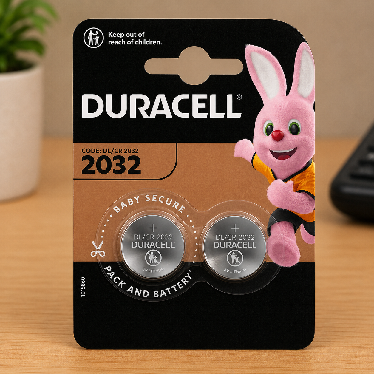 Batteria / Pila 3V Pastiglia DL2032 al Litio DURACELL - conf. 2 pz