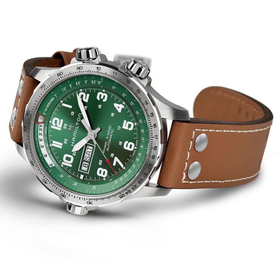 HAMILTON KHAKI AVIATION X-WIND DAY DATE AUTO 