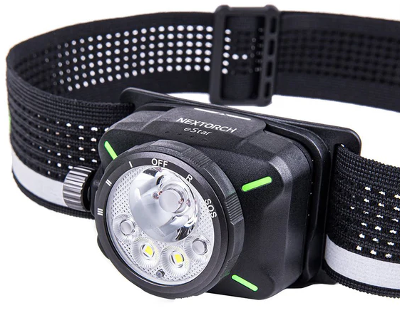 NEXTORCH HeadLamp eSTAR Ricaricabile 1300 Lumen Led Black