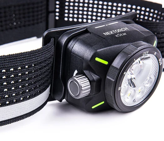 NEXTORCH HeadLamp eSTAR Ricaricabile 1300 Lumen Led Black