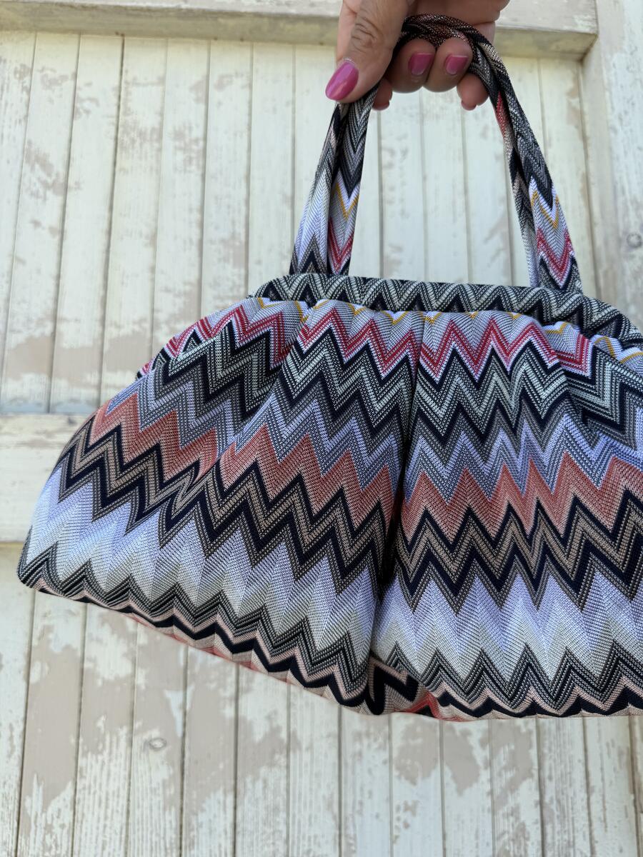 Soft Bag zig zag grigi