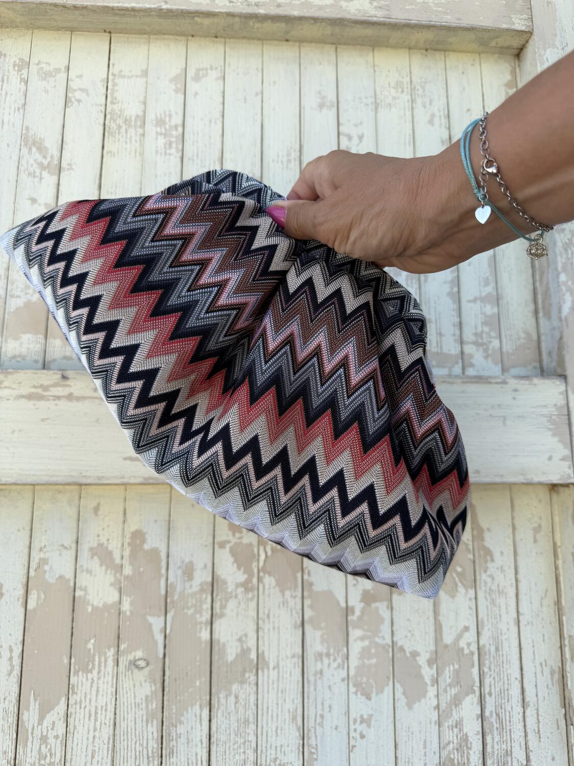 Soft Bag zig zag grigi