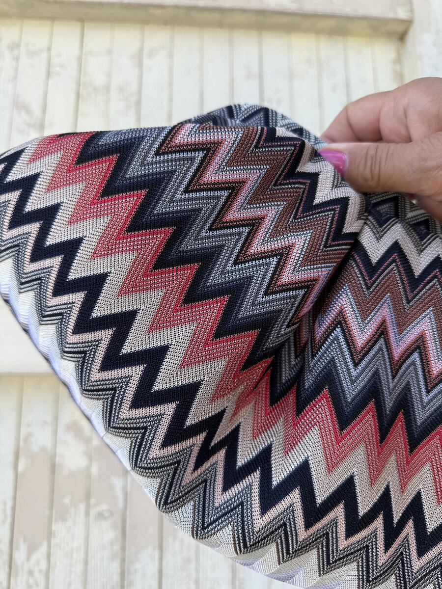 Soft Bag zig zag grigi