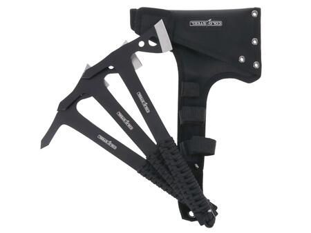 COLD STEEL Throwing Axes 10.5" con Paracord e Fodero – Set 3 Asce da Lancio 