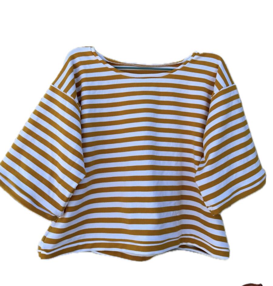 T-shirt righe gialle 