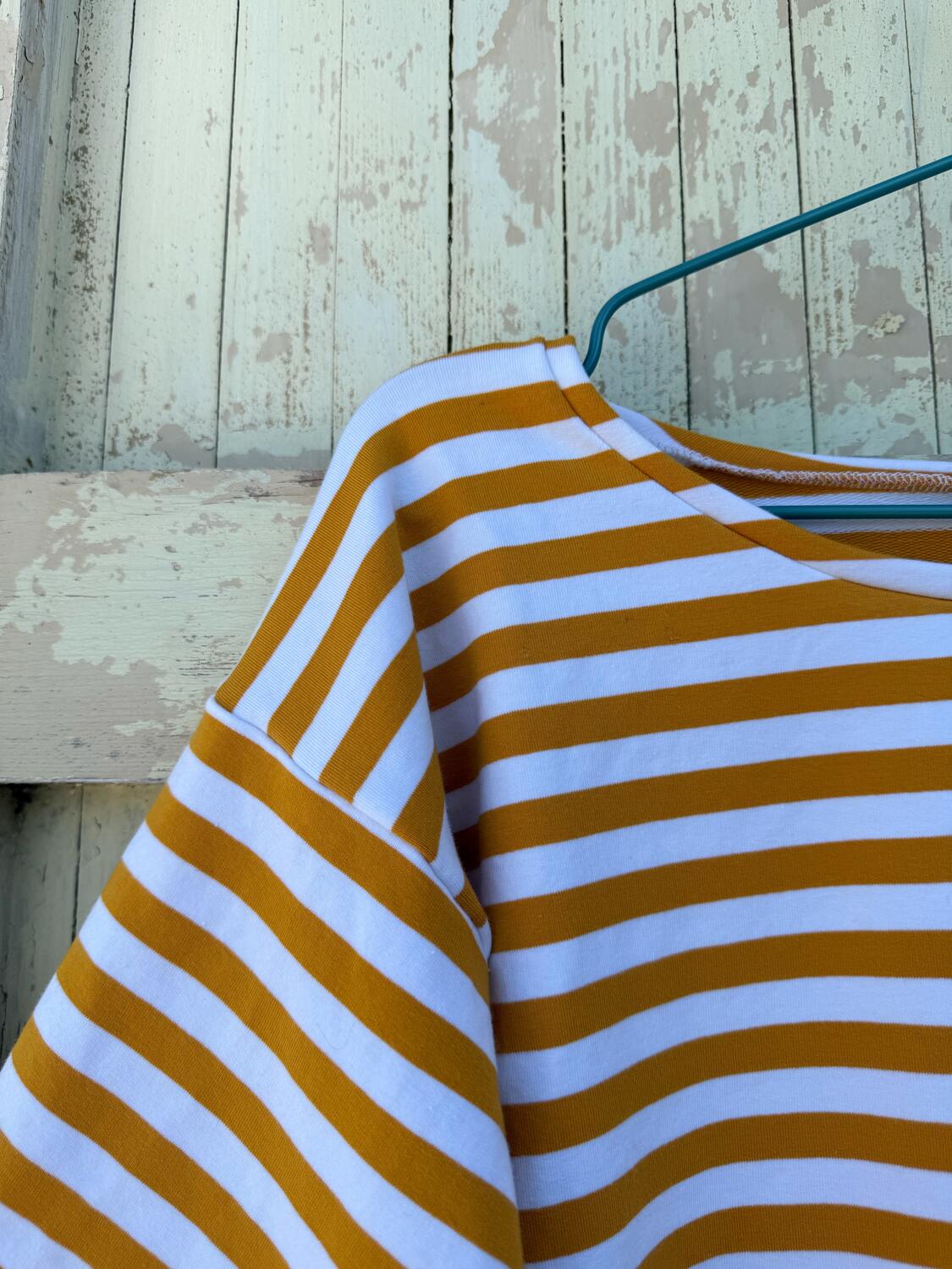 T-shirt righe gialle 