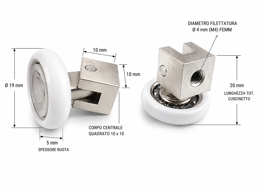 R400/62 - 19 AR Quadro - Kit 2 pezzi
