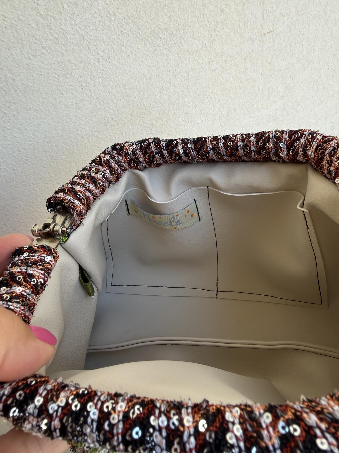 MINI Soft Bag manico bianco