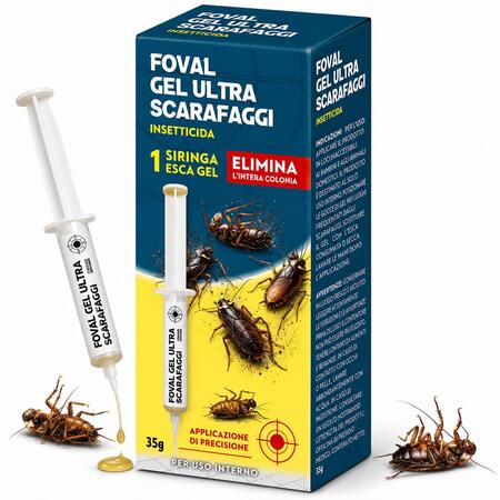 Adama FOVAL GEL SCARAFAGGI Siringa esca insetticida attrattivo blatte da 35 GR