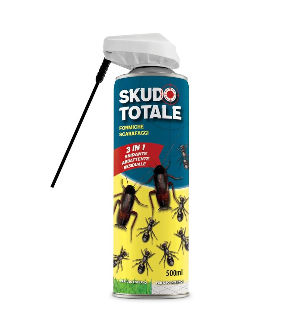 Adama Skudo Totale Insetticida Spray Elimina Scarafaggi Formiche Disifenstante 500ml