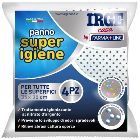 IRGE PANNO MULTIUSO 4 PEZZI 35X35 CM 