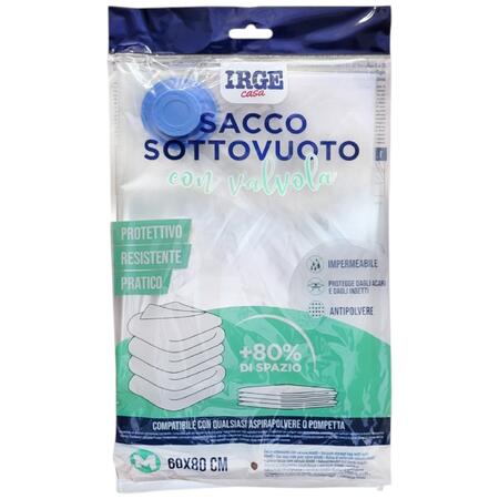  IRGE SACCO SOTTOVUOTO TRASPARENTE 60X80 CM