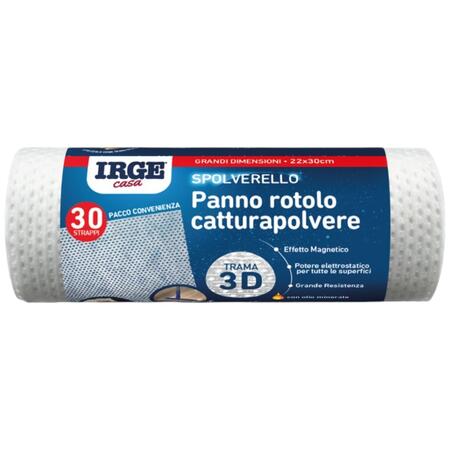 IRGE PANNO ROTOLO CATTURA POLVERE 30 STRAPPI 