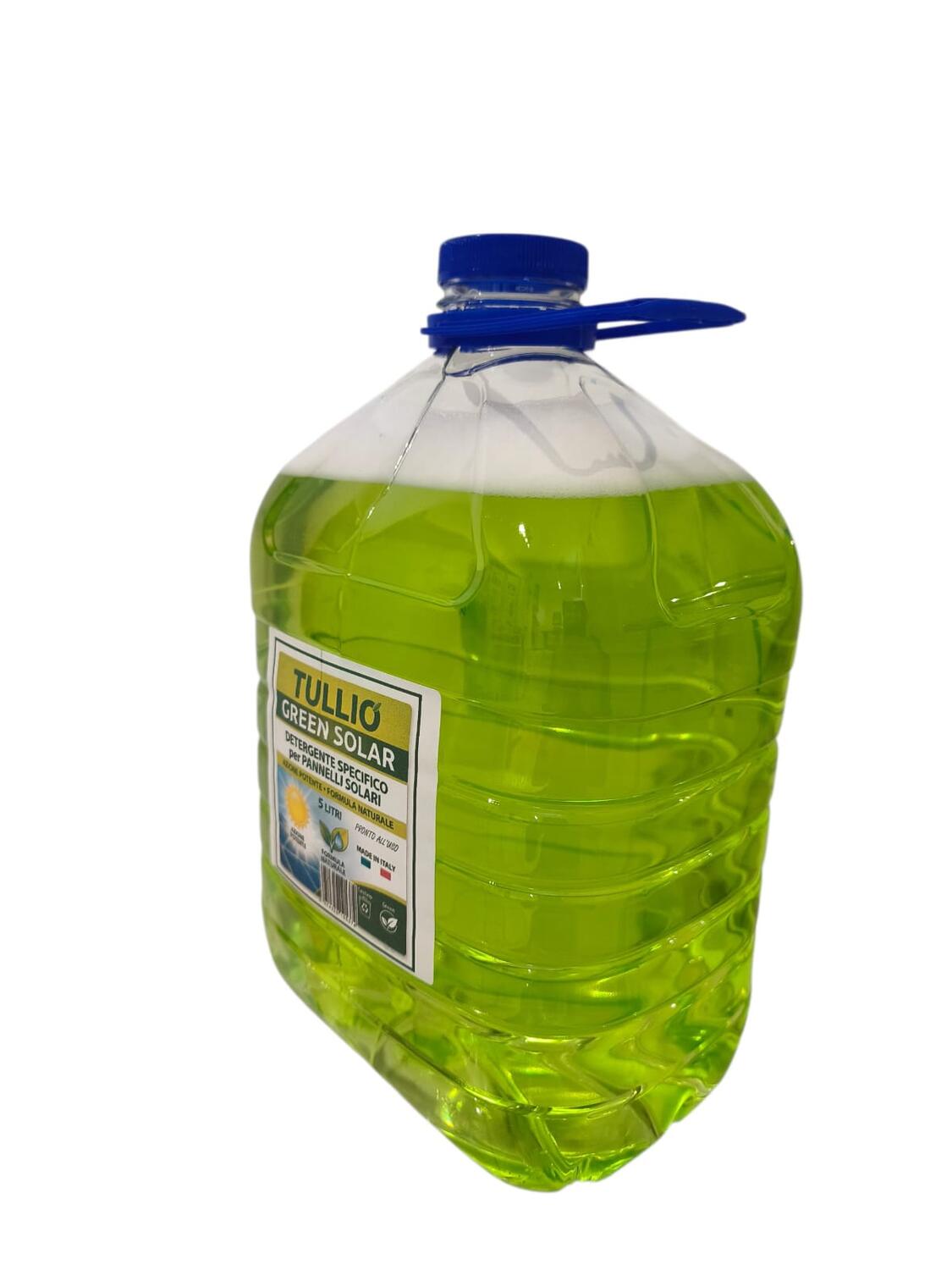 5L Tullio Green Solar Detergente Specifico per Pannelli Solari e Fotovoltaici, Formula Naturale