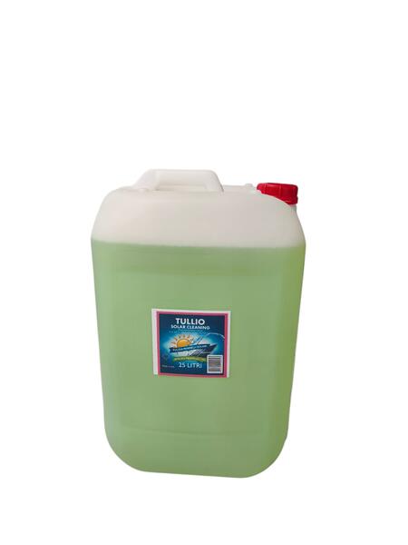 TULLIO SOLAR CLEANING 25 LITRI LIQUIDO PULIZIA PANNELLI FOTOVOLATICI, EFFICACE SOLUZIONE PRONTA ALL'USO
