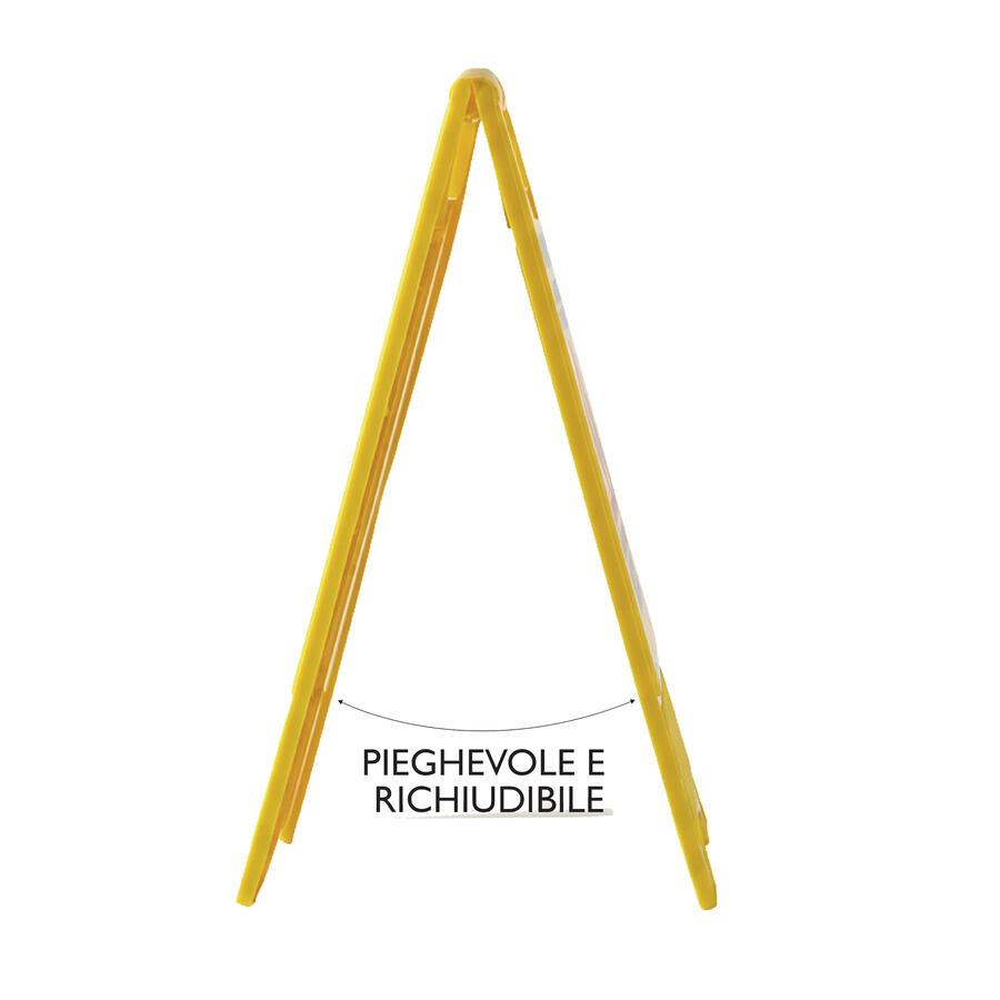 Cartello Cavalletto Bifacciale "PAVIMENTO BAGNATO" 30x62 cm PERFETTO FACTORY