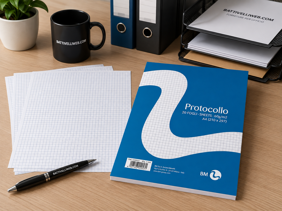 Risma Carta Protocollo A4 60 gr BM - conf. 20 pz