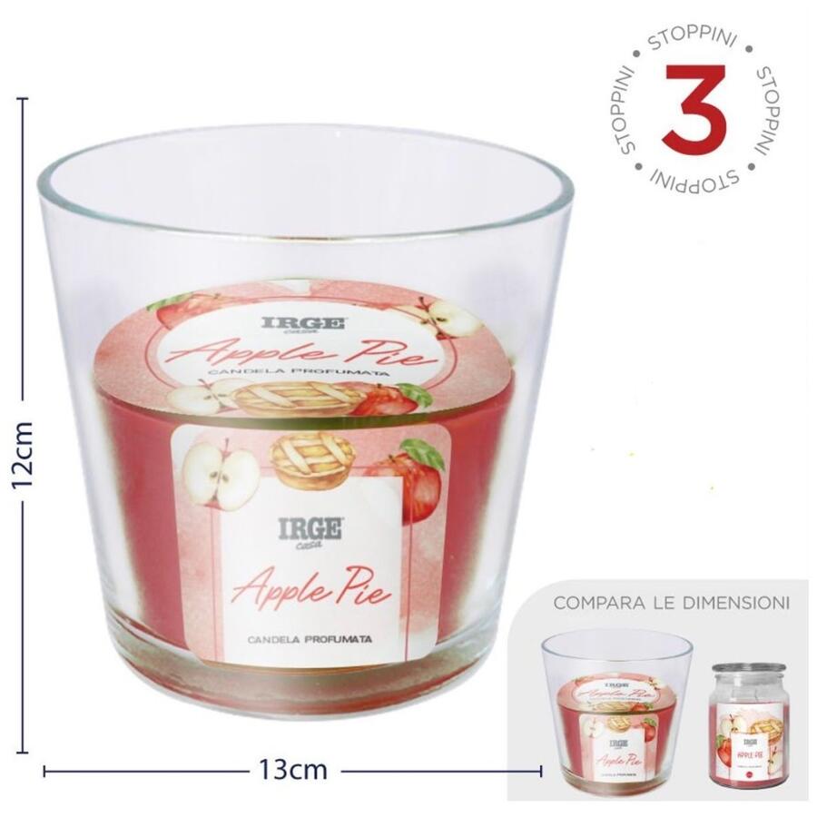 IRGE CANDELA IN VETRO 460 GR APPLE PIE 