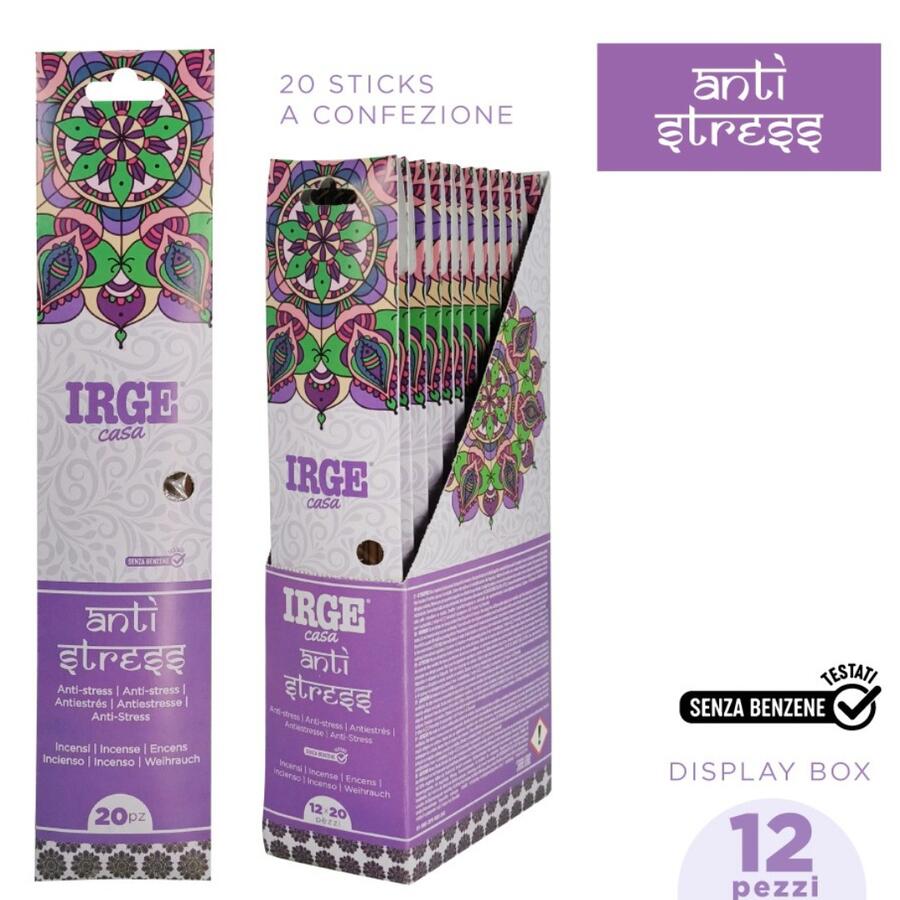  IRGE INCENSO STICK 20 PEZZI ANTI STRESS