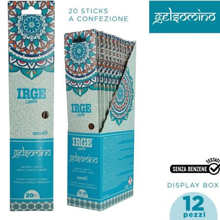 IRGE INCENSO STICK 20 PEZZI GELSOMINO