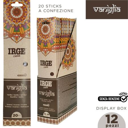  IRGE INCENSO STICK 20 PEZZI VANIGLIA