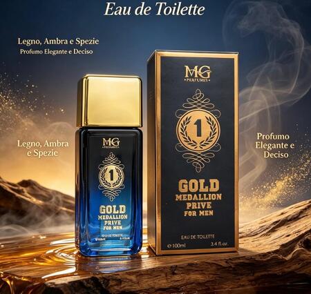 MG Profumo EDT da 100 ml Gold Medallion Prive For Men