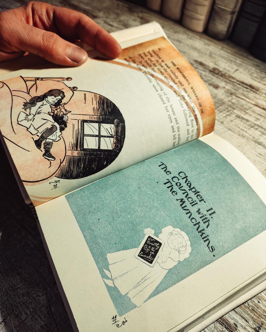 The Wonderful Wizard of OZ - L. Frank Baum, pictures by W. W. Denslow - First Edition, Chicago - 1900