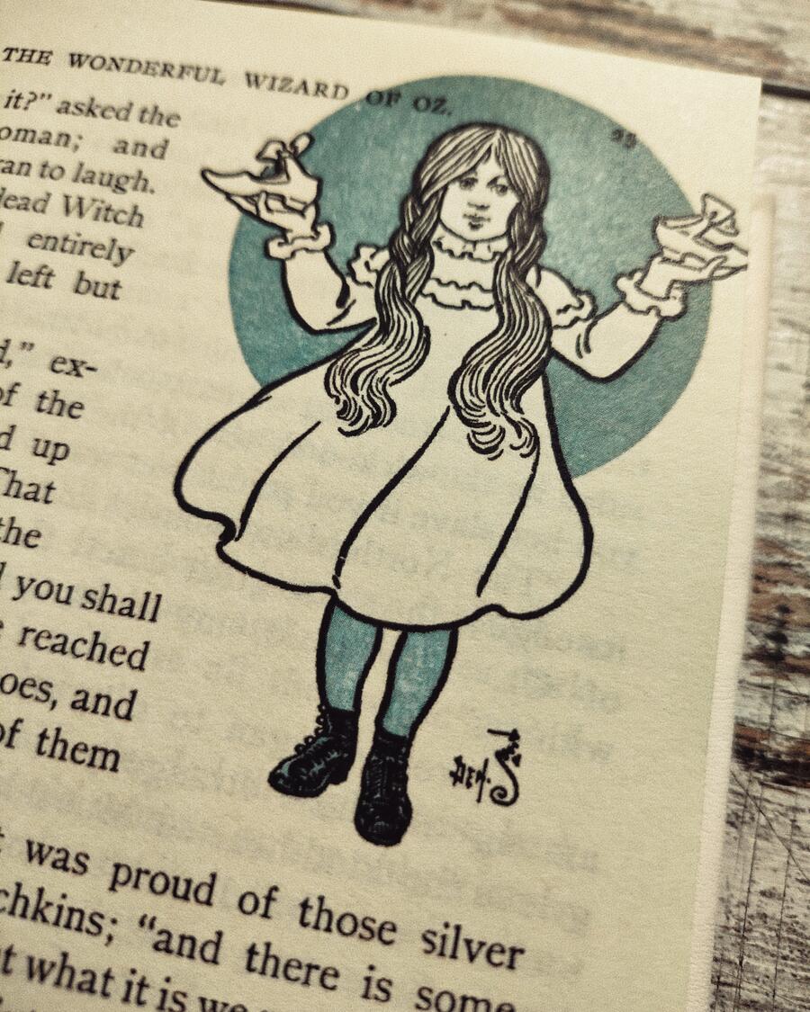 The Wonderful Wizard of OZ - L. Frank Baum, pictures by W. W. Denslow - First Edition, Chicago - 1900