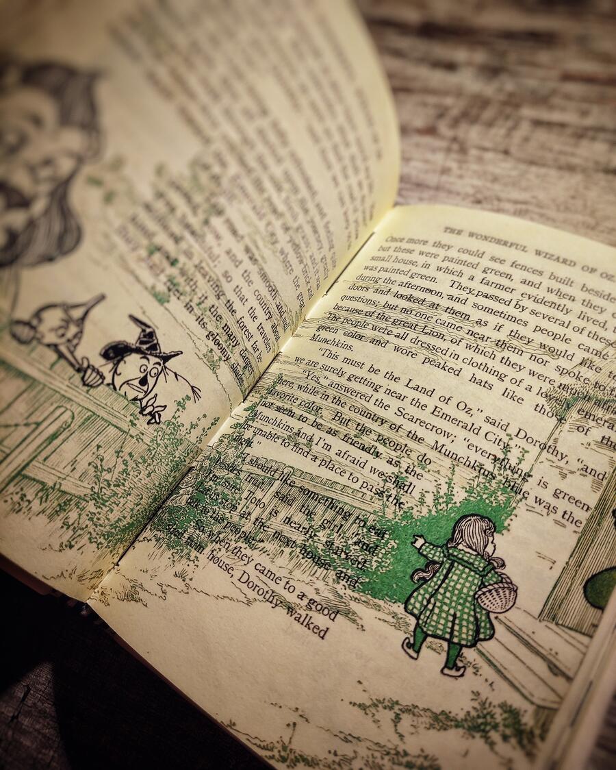 The Wonderful Wizard of OZ - L. Frank Baum, pictures by W. W. Denslow - First Edition, Chicago - 1900