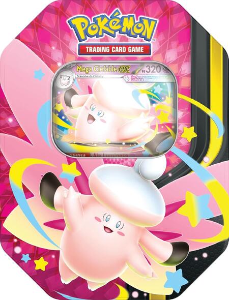 Pokémon: scatola da collezione Mega Chiarodiluna - Mega Clefable-Ex del GCC Pokémon (4 buste di espansione e 1 carta promozionale olografica), Edizione in Italiano