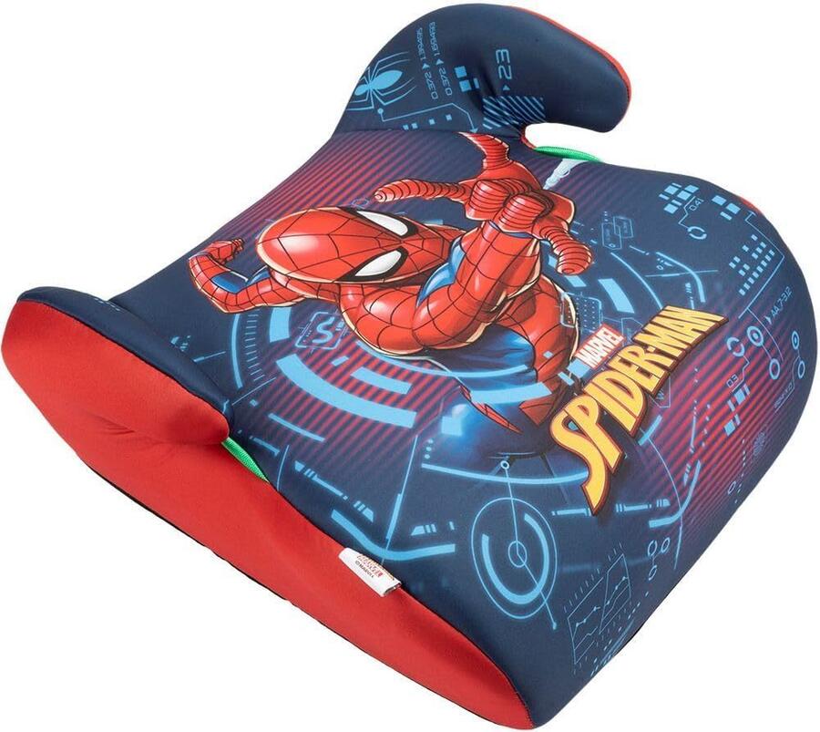 Marvel Spiderman Seggiolino Alzatina Auto Bimbi I-Size ECE R129. Rialzo Auto Per Bambini 6-12 Anni, 125-150cm, 22-36Kg